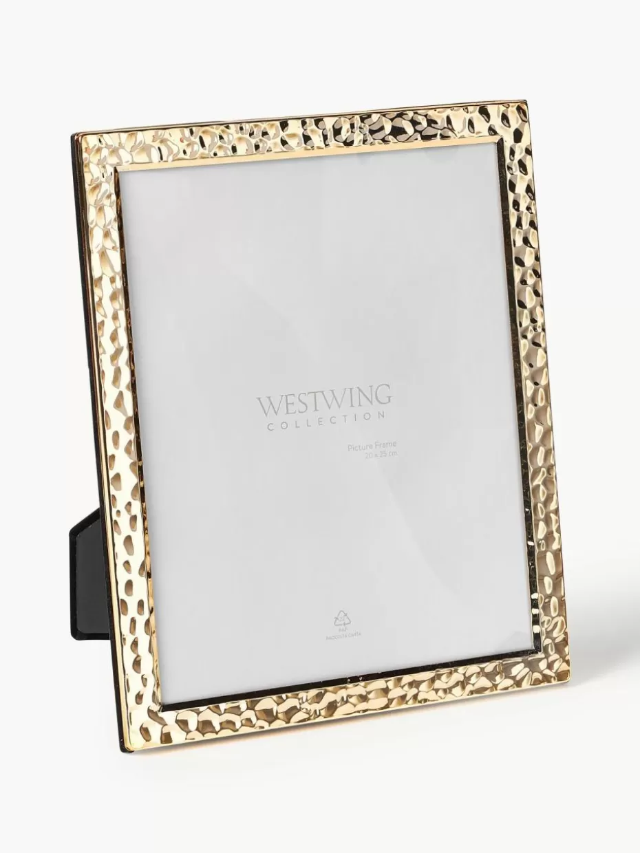 Bilderrahmen-Westwing Collection Strukturierter Bilderrahmen Meryl, in verschiedenen Größen Goldfarben