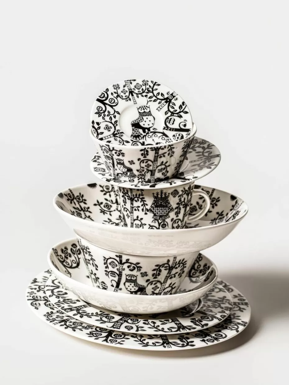 Weihnachtsgeschirr | Tassen-iittala Tasse Taika aus Vitro-Porzellan, 200 ml Schwarz, Weiß