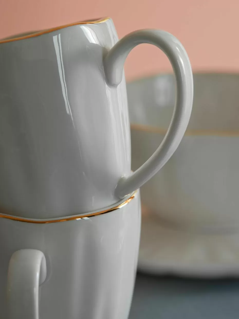 Weihnachtsgeschirr | Tassen-Westwing Collection Tassen Sali mit Relief, 2 Stück