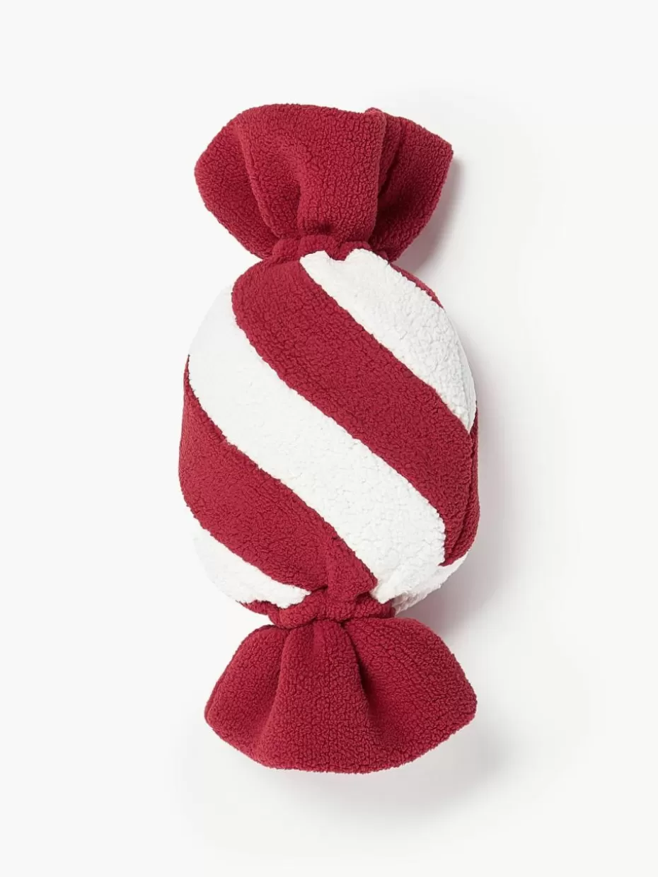 Weihnachtskissen | Glow-Up-Westwing Collection Teddy-Dekokissen Sweety in Bonbonform