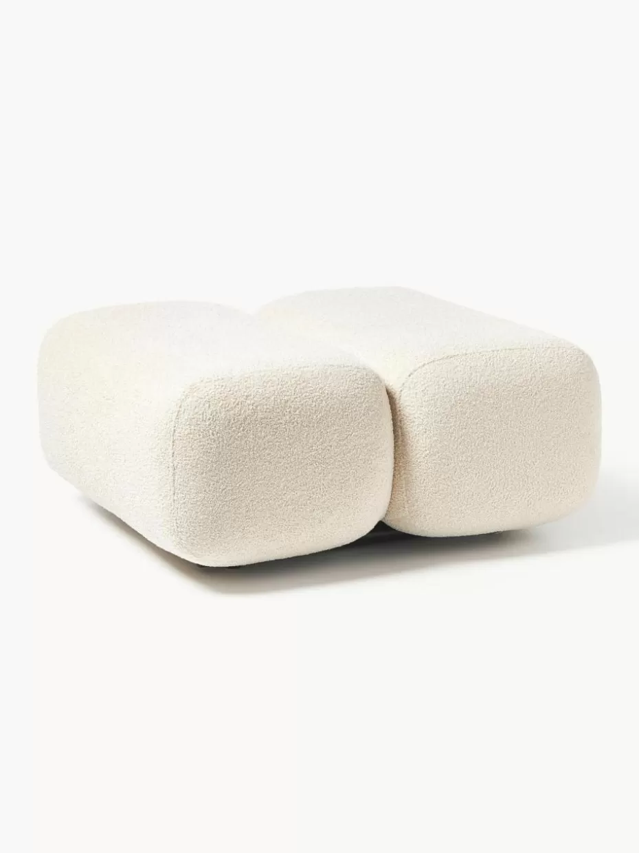 Hocker | Sofaserien-Westwing Collection Teddy-Hocker Caterpillar Teddy Hellbeige