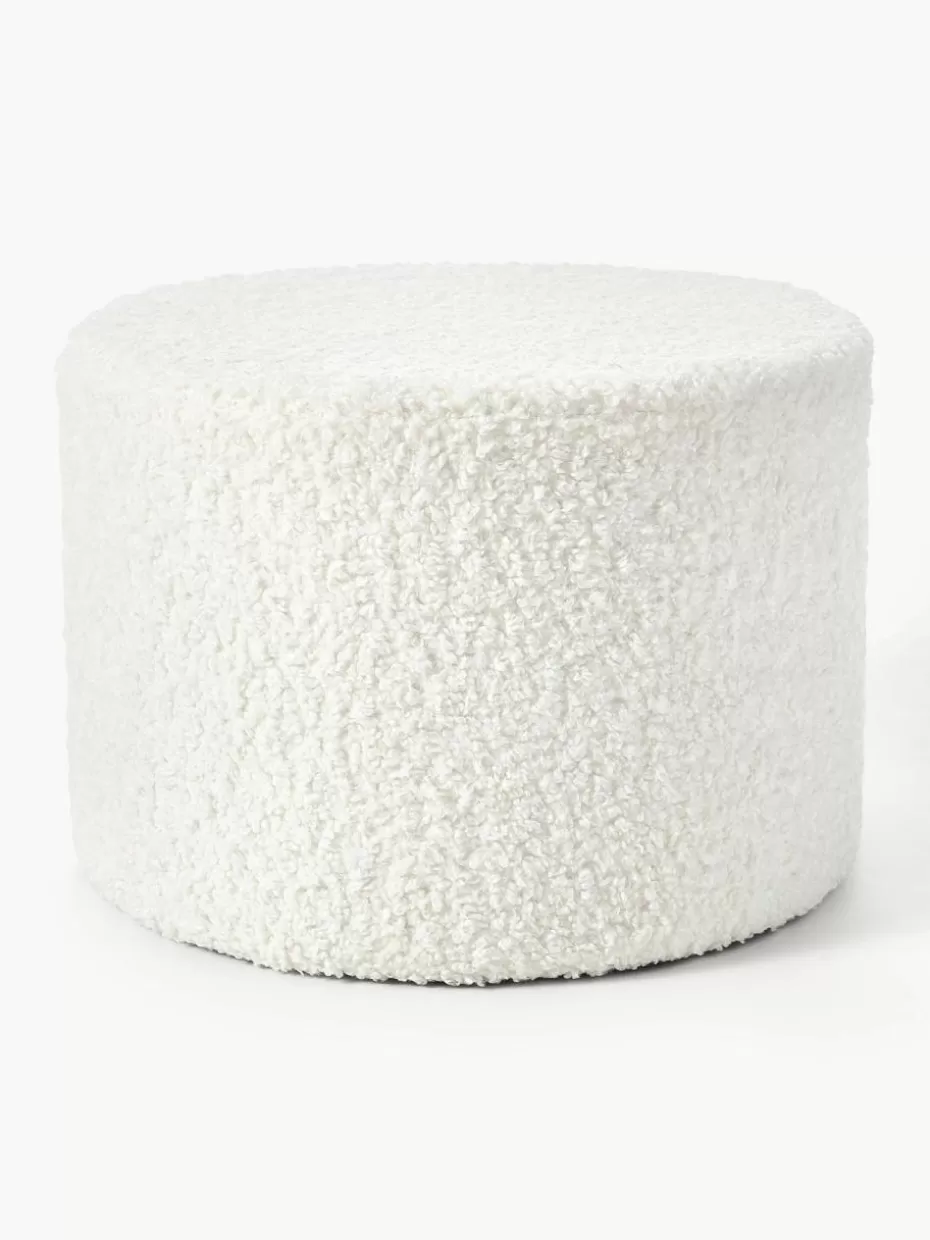 Flur Hocker | Hocker-Westwing Collection Teddy-Hocker Daisy Teddy Cremeweiß