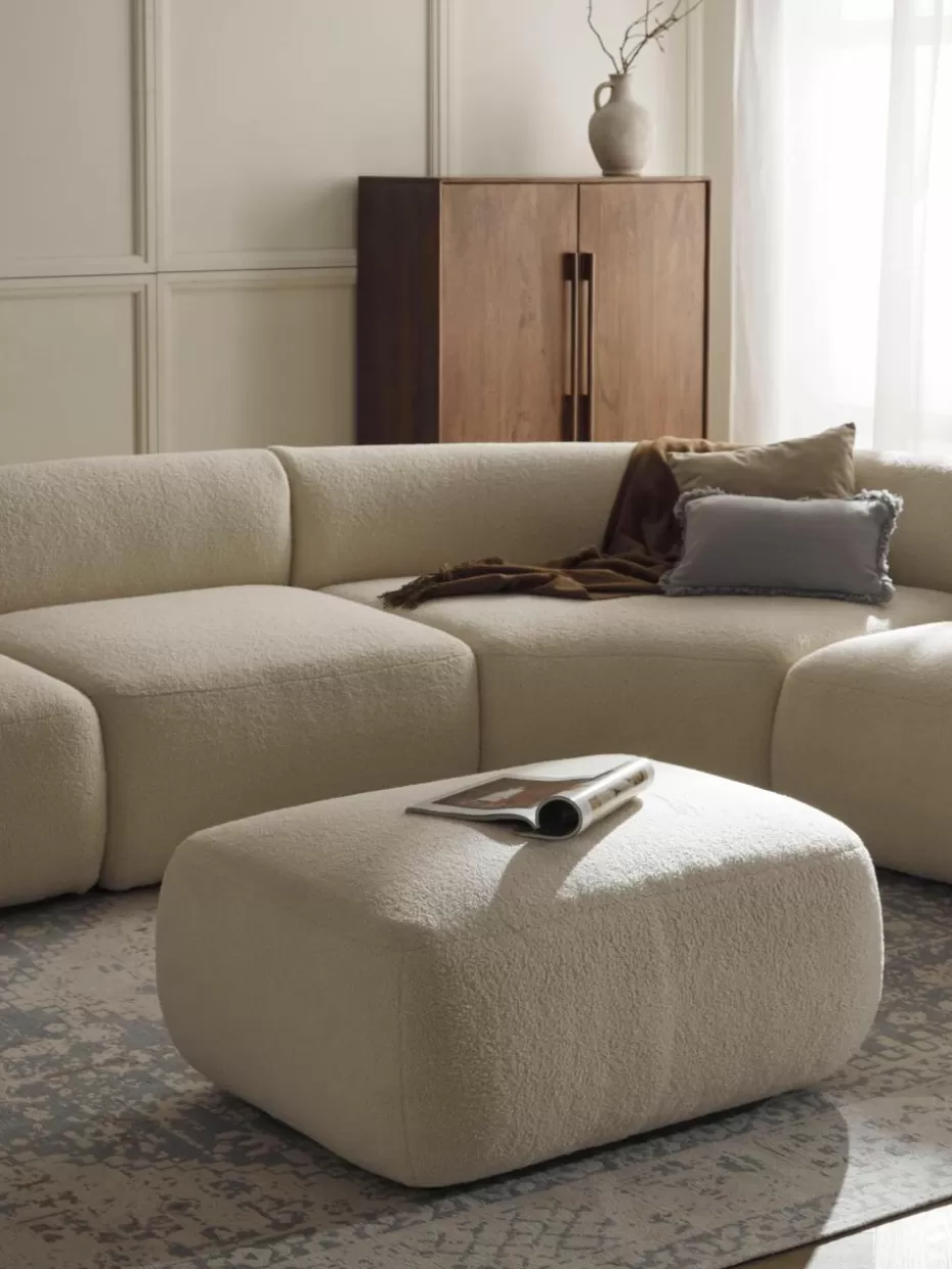Hocker-Westwing Collection Teddy-Hocker Sofia Teddy Off White