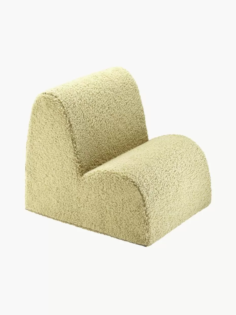 Sitzsäcke-Wigiwama Teddy-Kindersessel Cloud Teddy Hellgrün