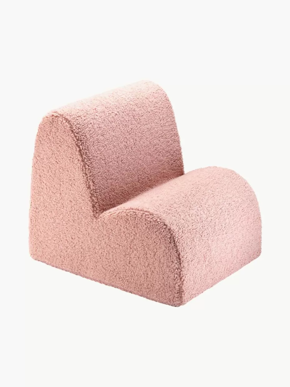 Sitzsäcke-Wigiwama Teddy-Kindersessel Cloud Teddy Hellrosa