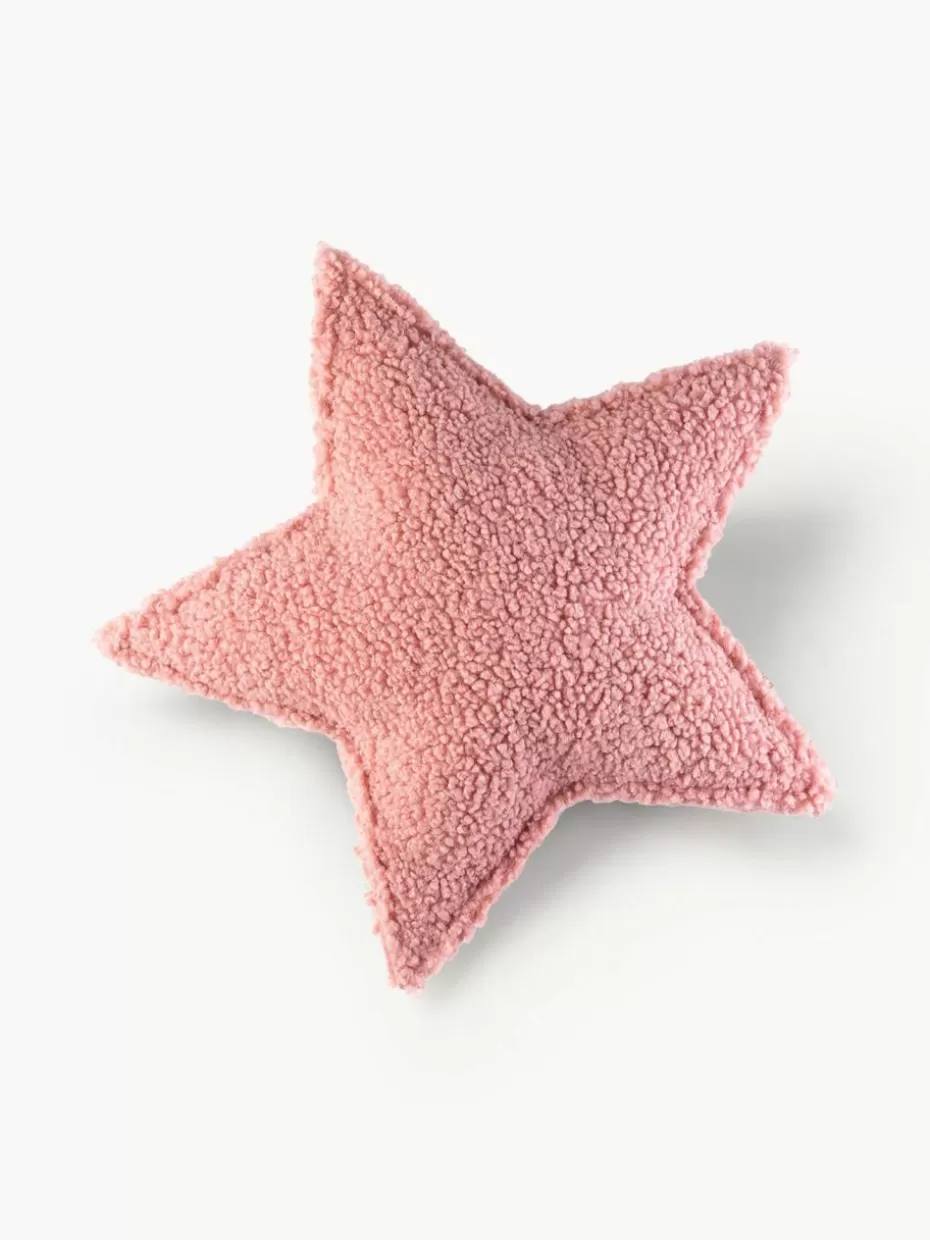 Kissen-Wigiwama Teddy-Kuschelkissen Star Hellrosa