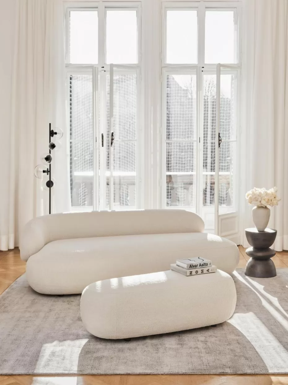 Sofas | Sofaserien-Westwing Collection Teddy-Sofa Alba (3-Sitzer) Teddy Off White
