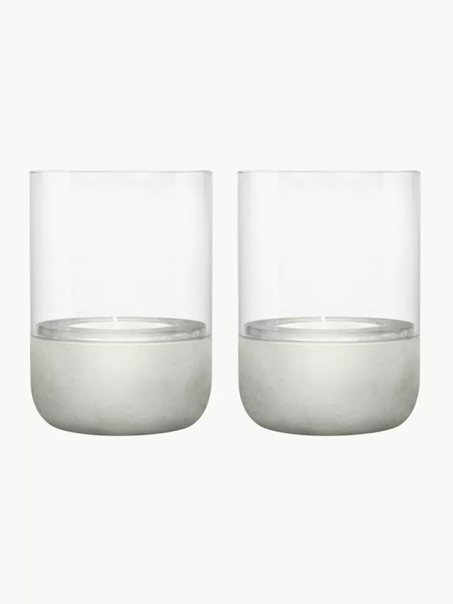 Windlichter & Laternen-Blomus Teelichter Calma aus Beton, 2 Stück