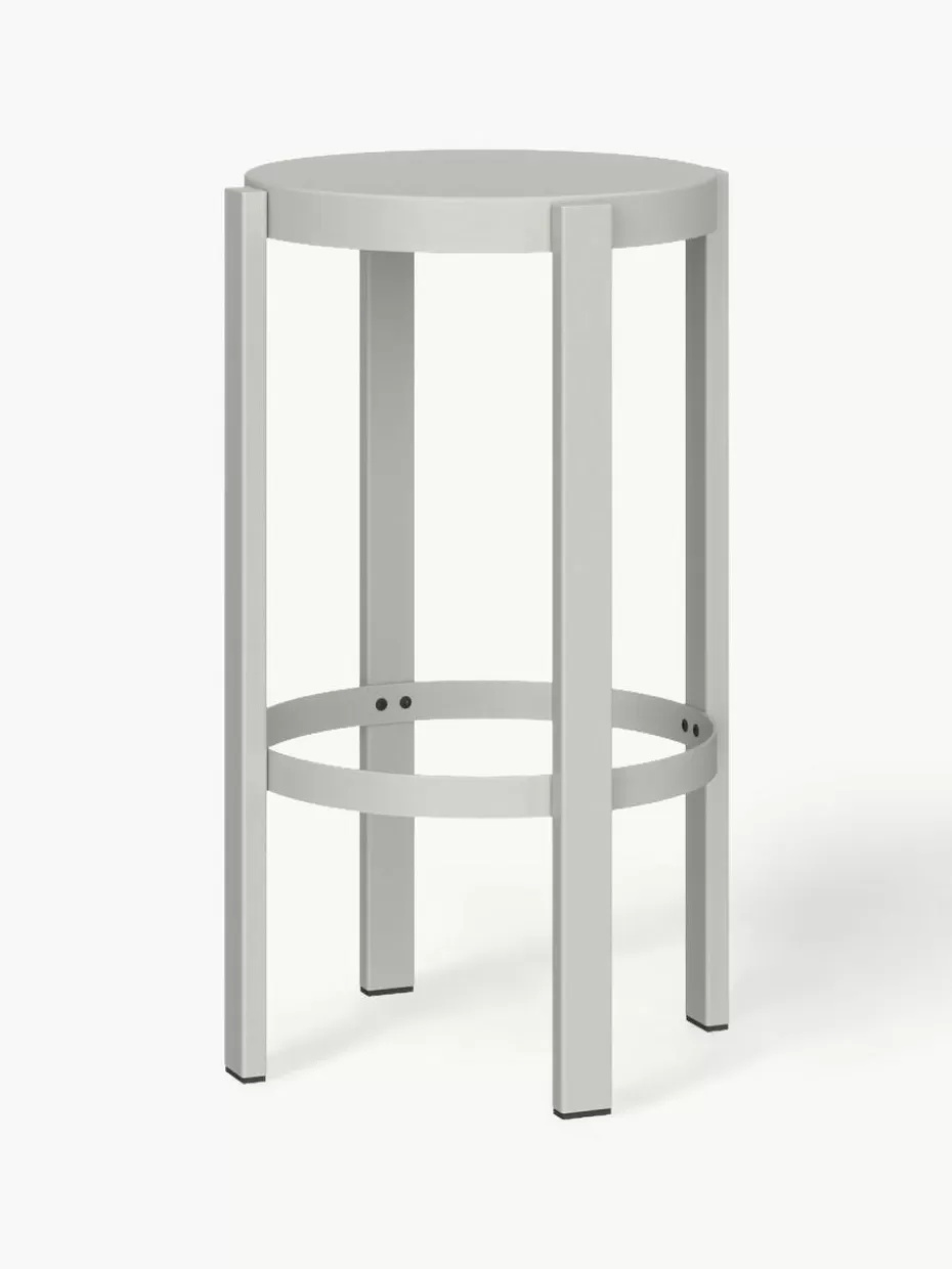 Barhocker-Noo.ma Thekenhocker Doon aus Metall Hellgrau