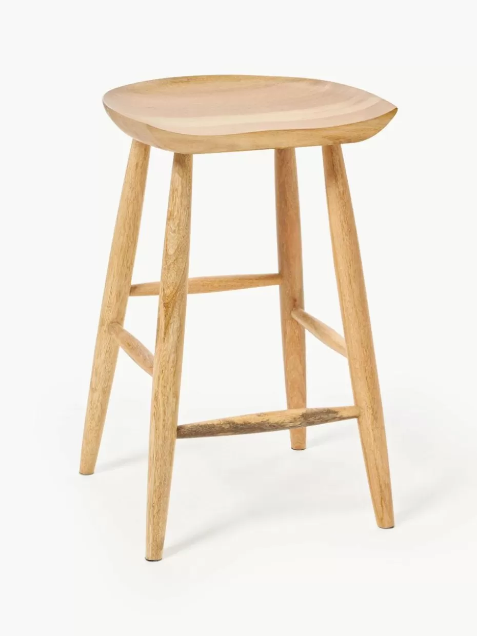 Barhocker-Westwing Collection Thekenhocker Nino aus Mangoholz