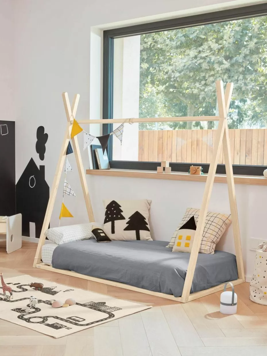 Kinderbetten-Westwing Tipi-Kinderbett Maralis aus Buchenholz, 70 x 140 cm