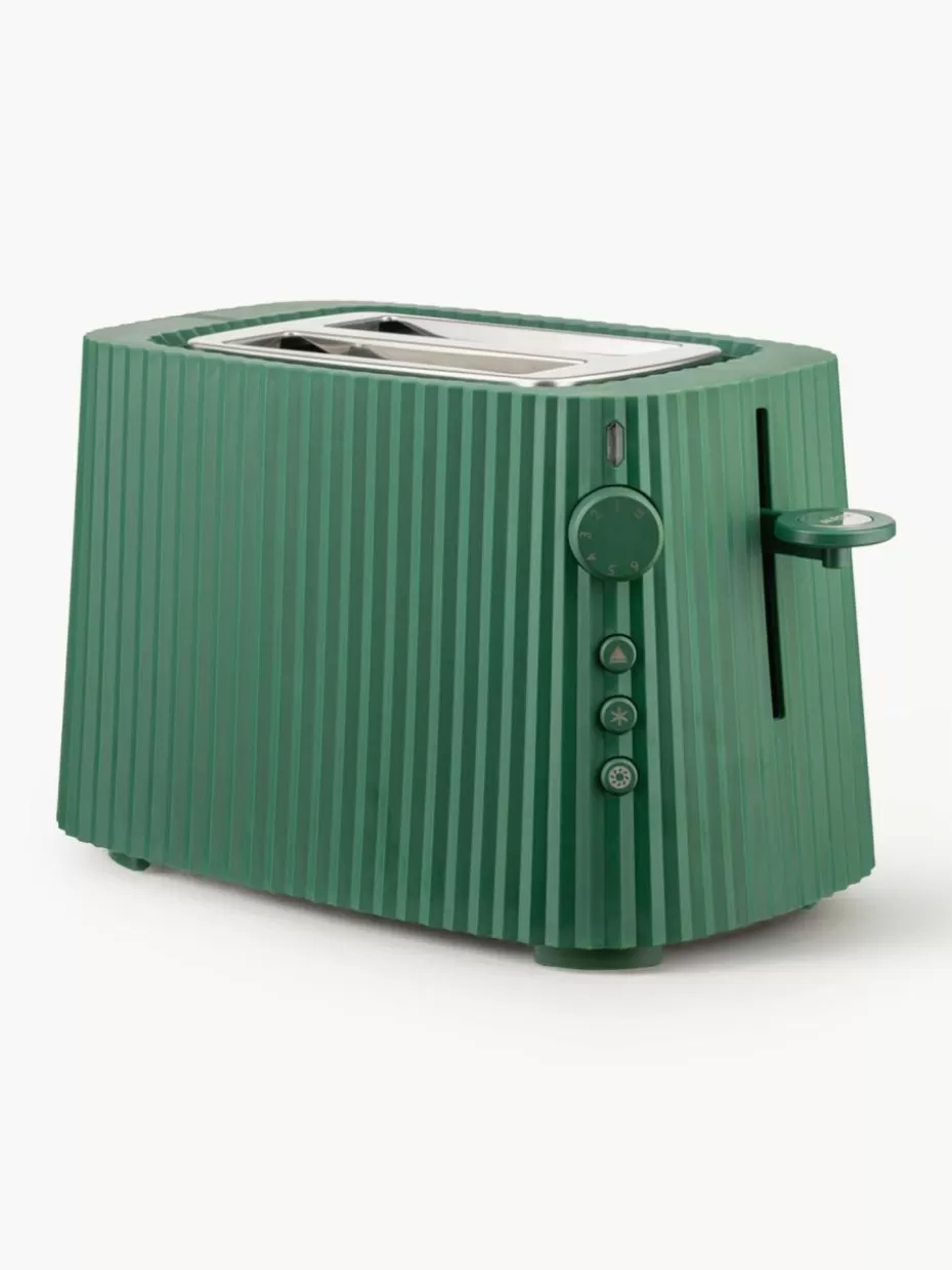 Toaster-Alessi Toaster Plissé Dunkelgrün