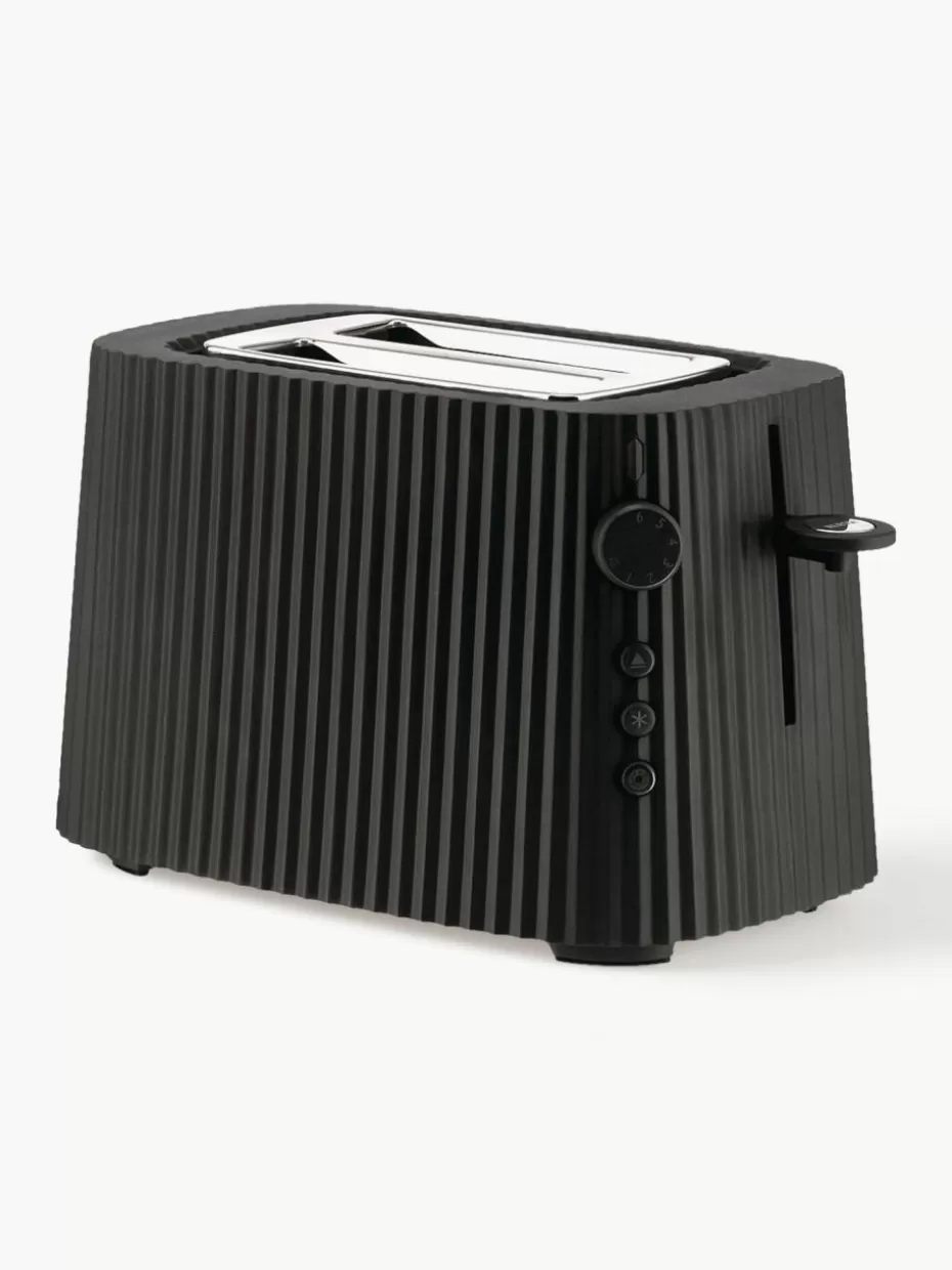 Toaster-Alessi Toaster Plissé Schwarz