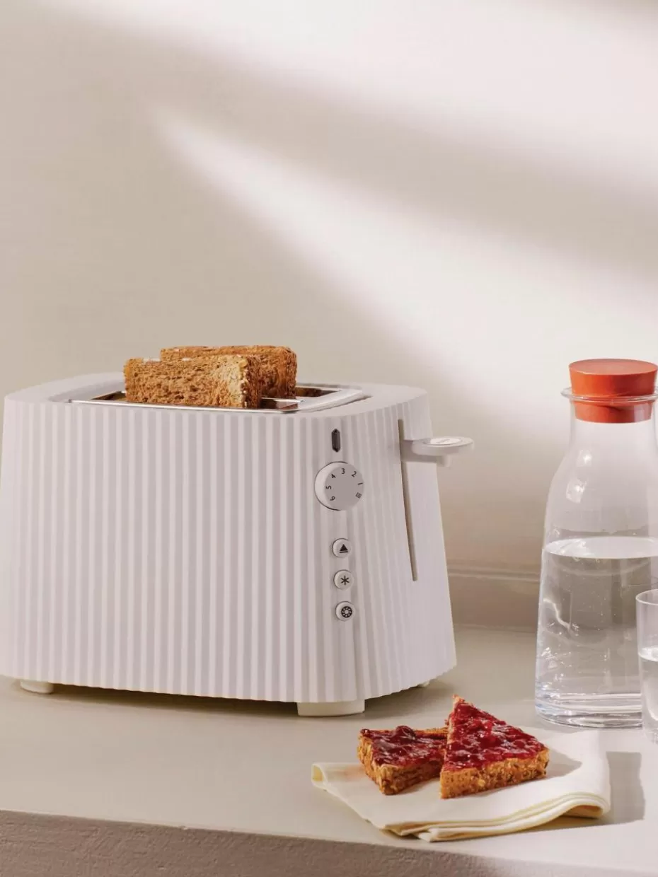 Toaster-Alessi Toaster Plissé Off White