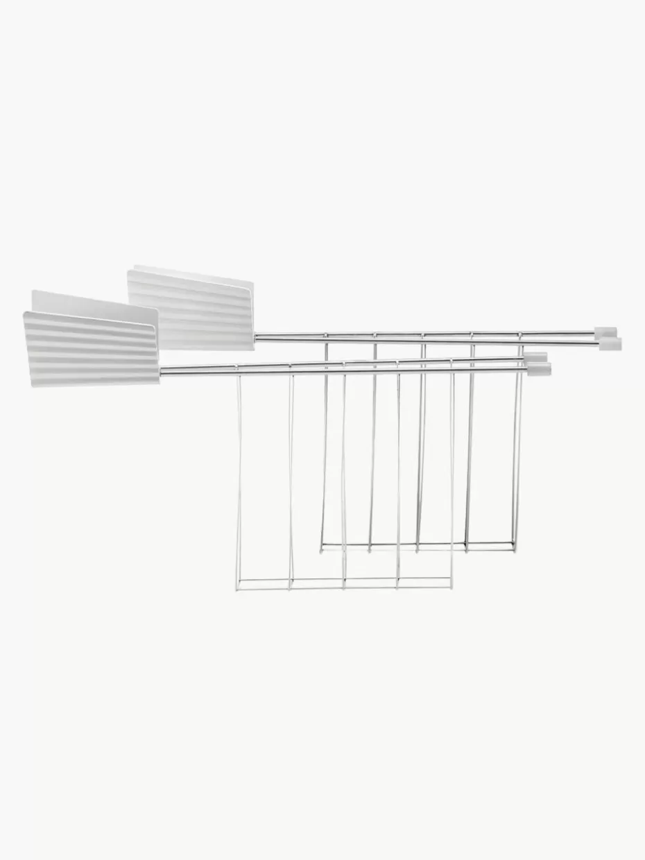 Toaster-Alessi Toasterzangen Plissé, 2 Stück Off White