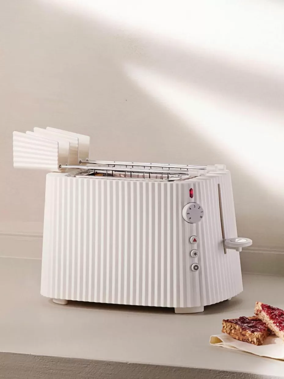Toaster-Alessi Toasterzangen Plissé, 2 Stück Off White
