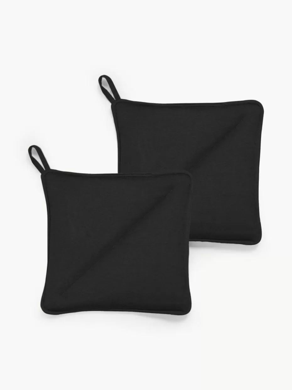Küchentextilien | Küchentextilien-Södahl Topflappen Soft Kitchen, 2 Stück Schwarz