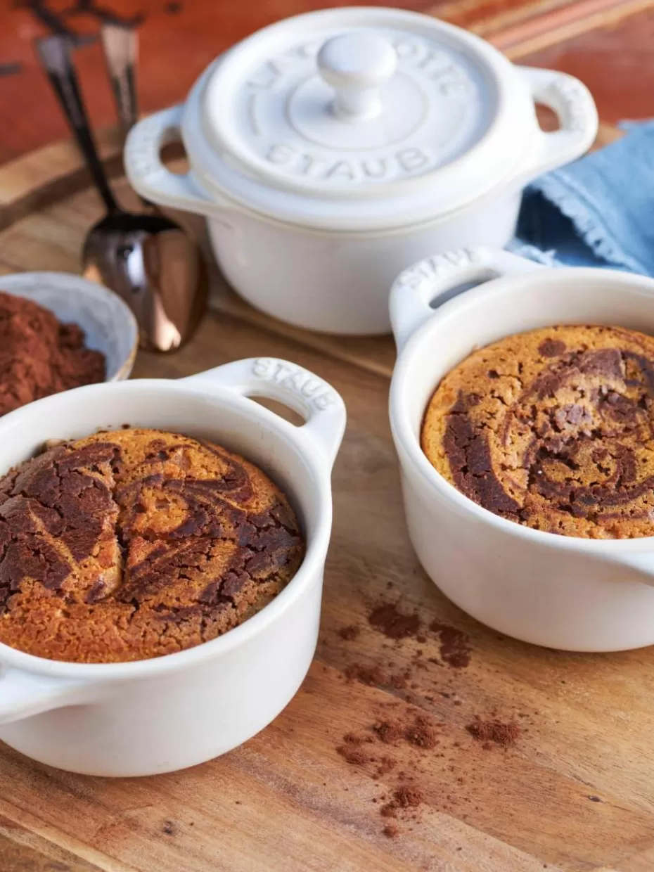 Töpfe-Staub Töpfchen Mini Cocotte, 4 Stück Weiß