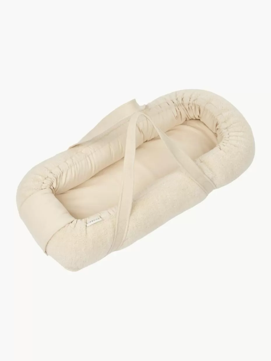 Babynester & Schlafsäcke-Liewood Tragbares Babynest Gro aus Baumwolle Cremeweiß