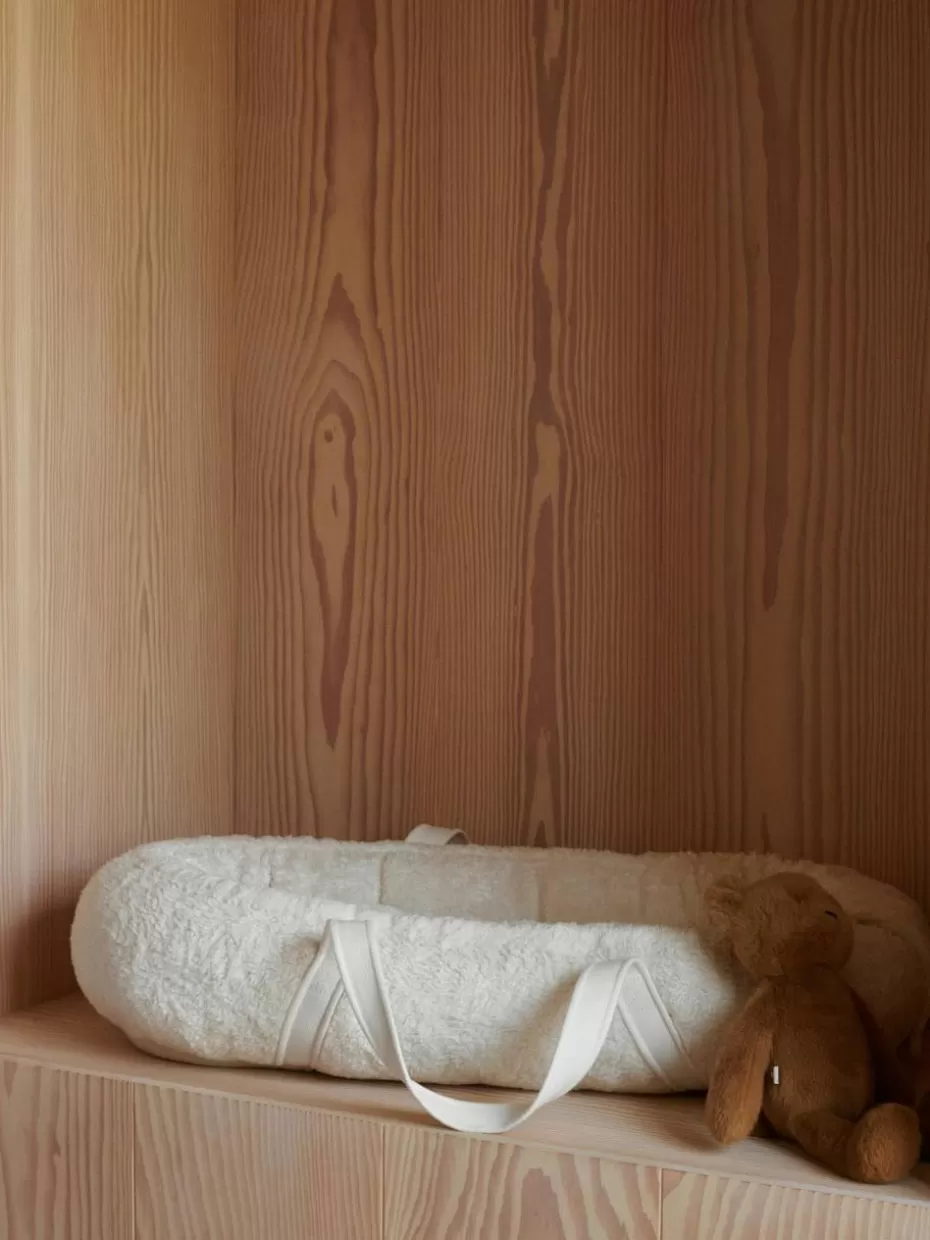 Babynester & Schlafsäcke-Liewood Tragbares Babynest Gro aus Baumwolle Cremeweiß