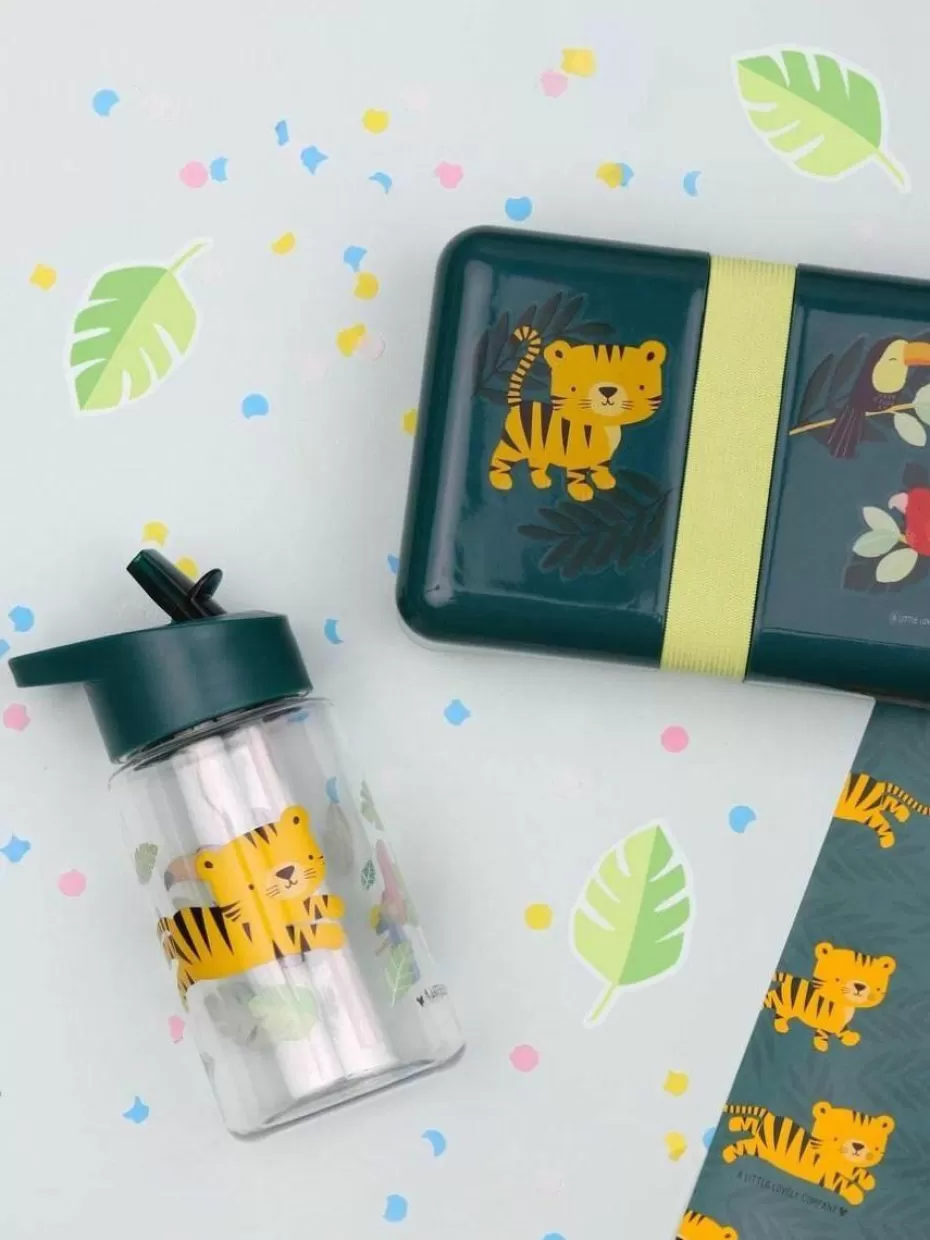Brotboxen & Flaschen-A Little Lovely Company Trinkflasche Jungle Tiger