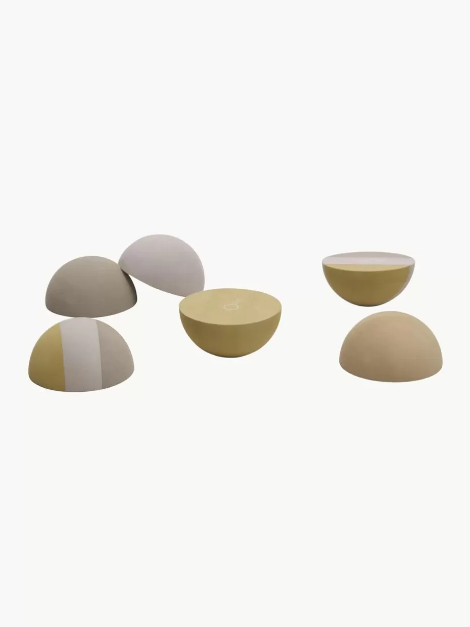 Spielzeug & Kuscheltiere-bObles Trittsteine Stepstone, 6er-Set Ocker, Greige, Hellgrau