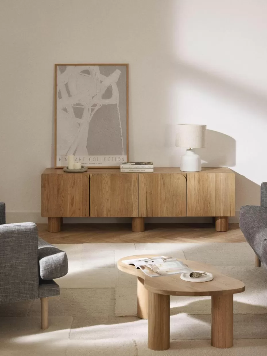 Kommoden & Sideboards | Kommoden & Sideboards-Westwing Collection TV-Lowboard Cadi aus Eichenholz Eichenholz, geölt