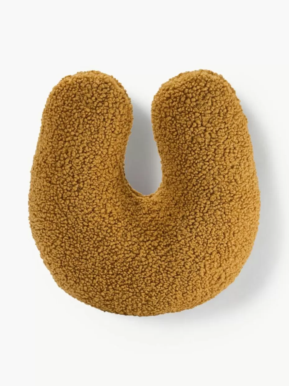 Kissen-Wigiwama U-Kissen Arch aus Teddy Senfgelb