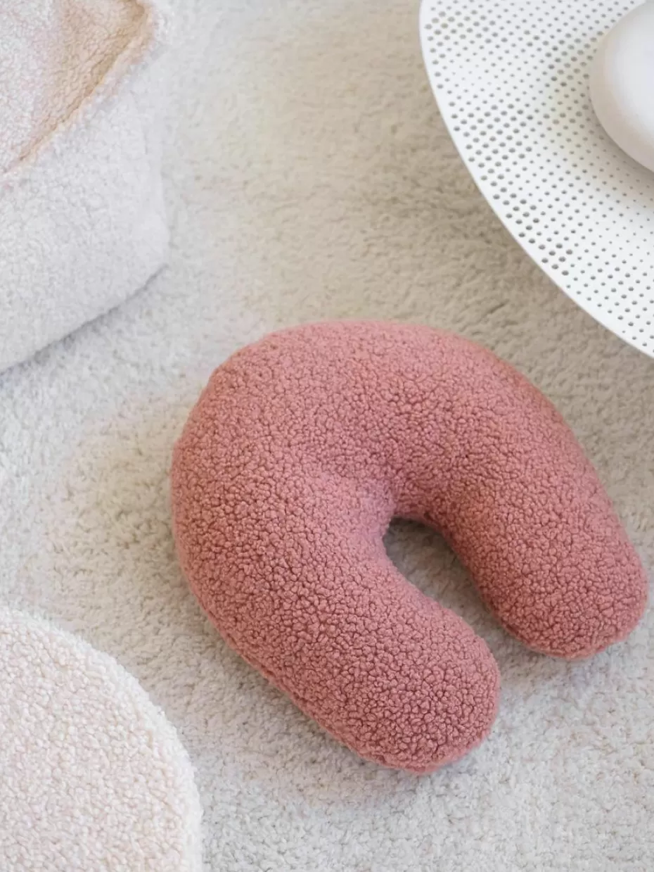 Kissen-Wigiwama U-Kissen Arch aus Teddy Hellrosa