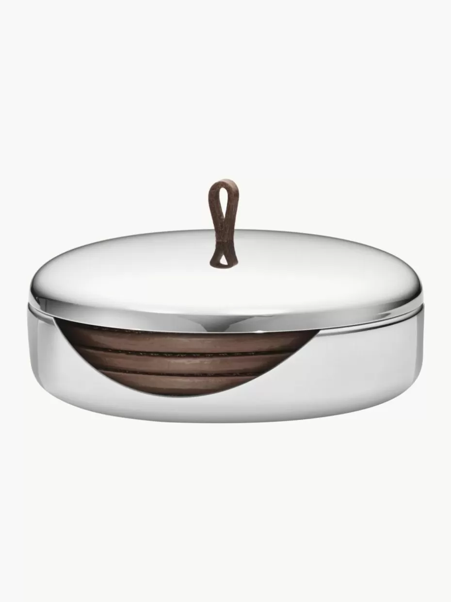 Untersetzer-Georg Jensen Untersetzer Sky mit Behälter, 5er-Set