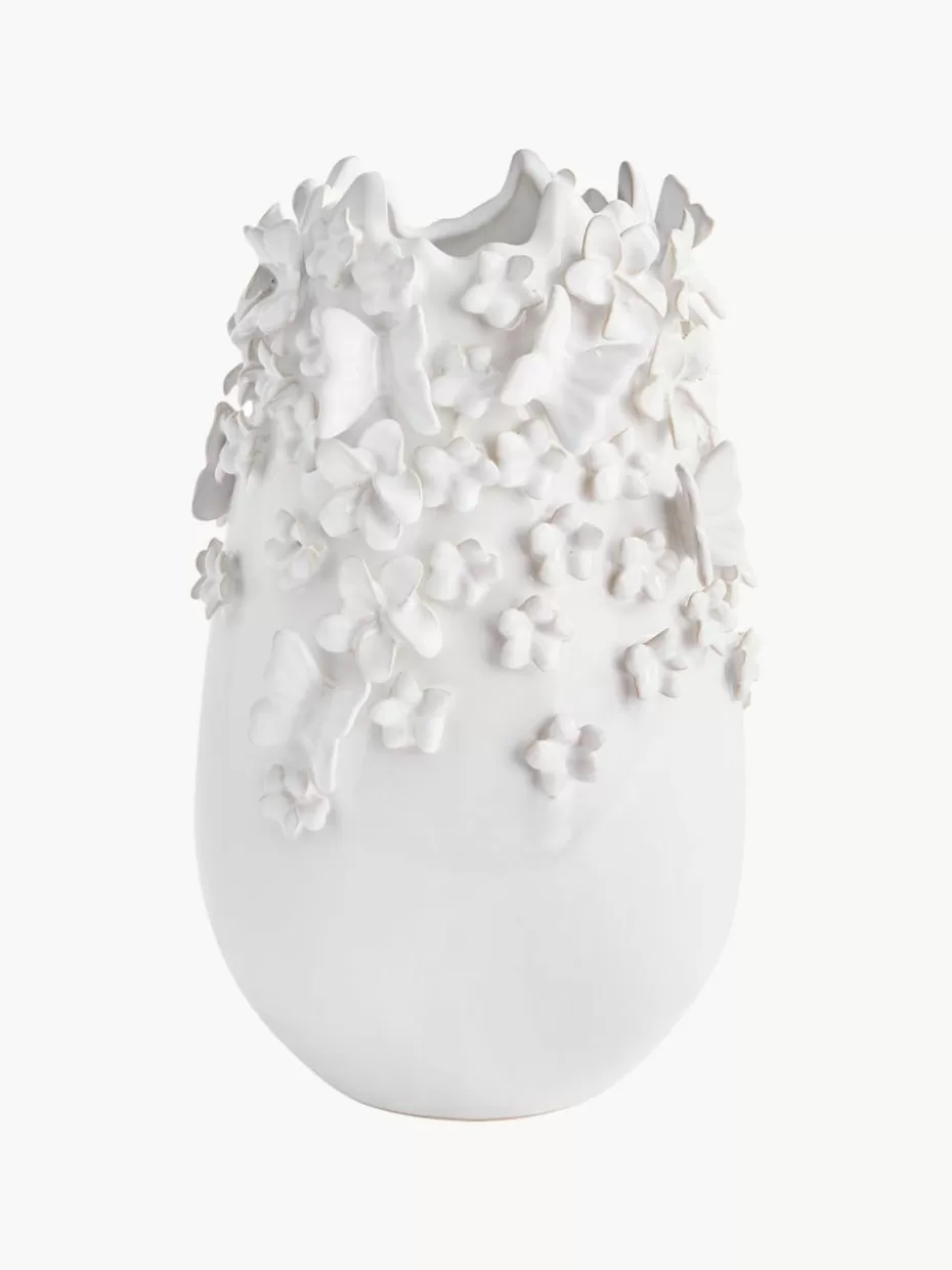 Romantische Details | Vasen-Westwing Collection Vase Daphne mit 3D-Verzierung, H 35 cm