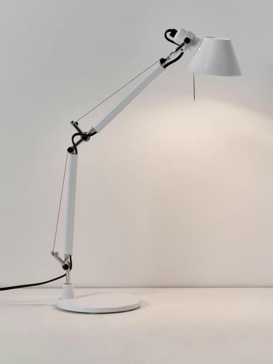 Schreibtischlampen-Artemide Verstellbare Schreibtischlampe Tolomeo Micro Weiß
