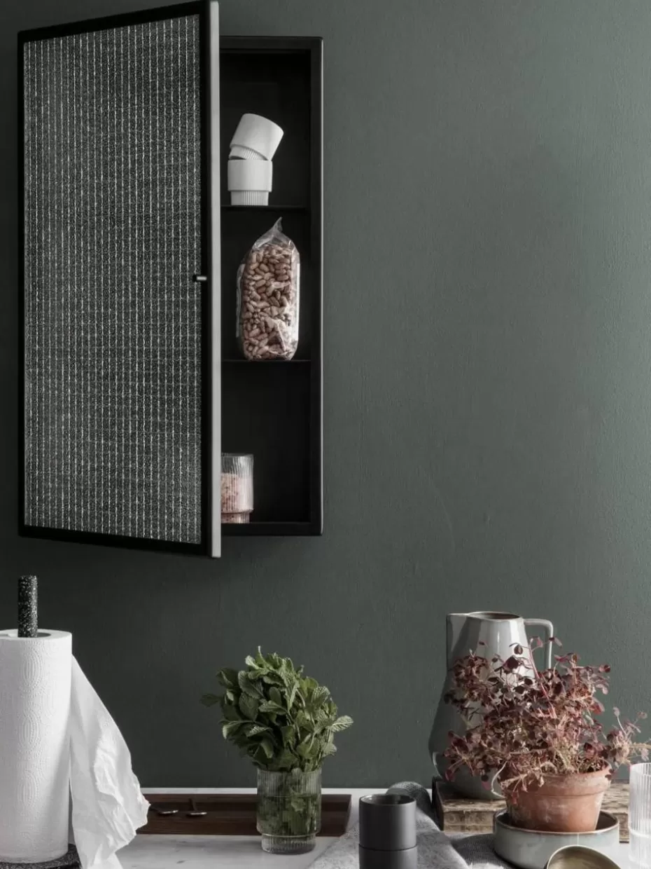 Badregale-ferm LIVING Wand-Badregal Haze Transparent schwarz getönt, Schwarz