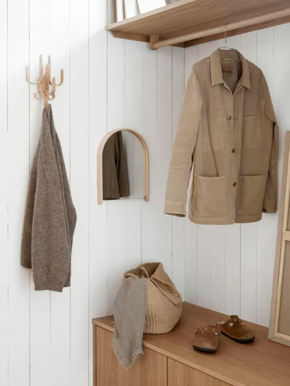 Garderoben-Cooee Design Wandgarderobe Woody aus Eichenholz
