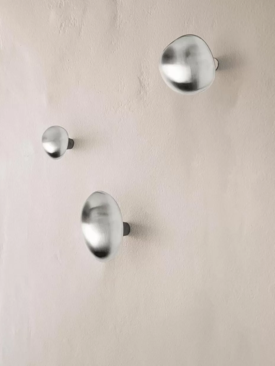 Garderoben-ferm LIVING Wandhaken Chanterelle Silberfarben