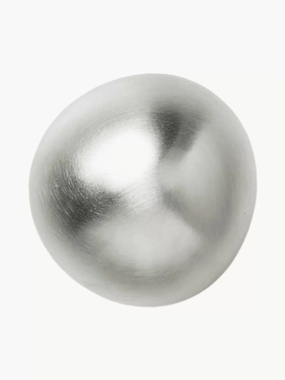 Garderoben-ferm LIVING Wandhaken Mushroom Silberfarben