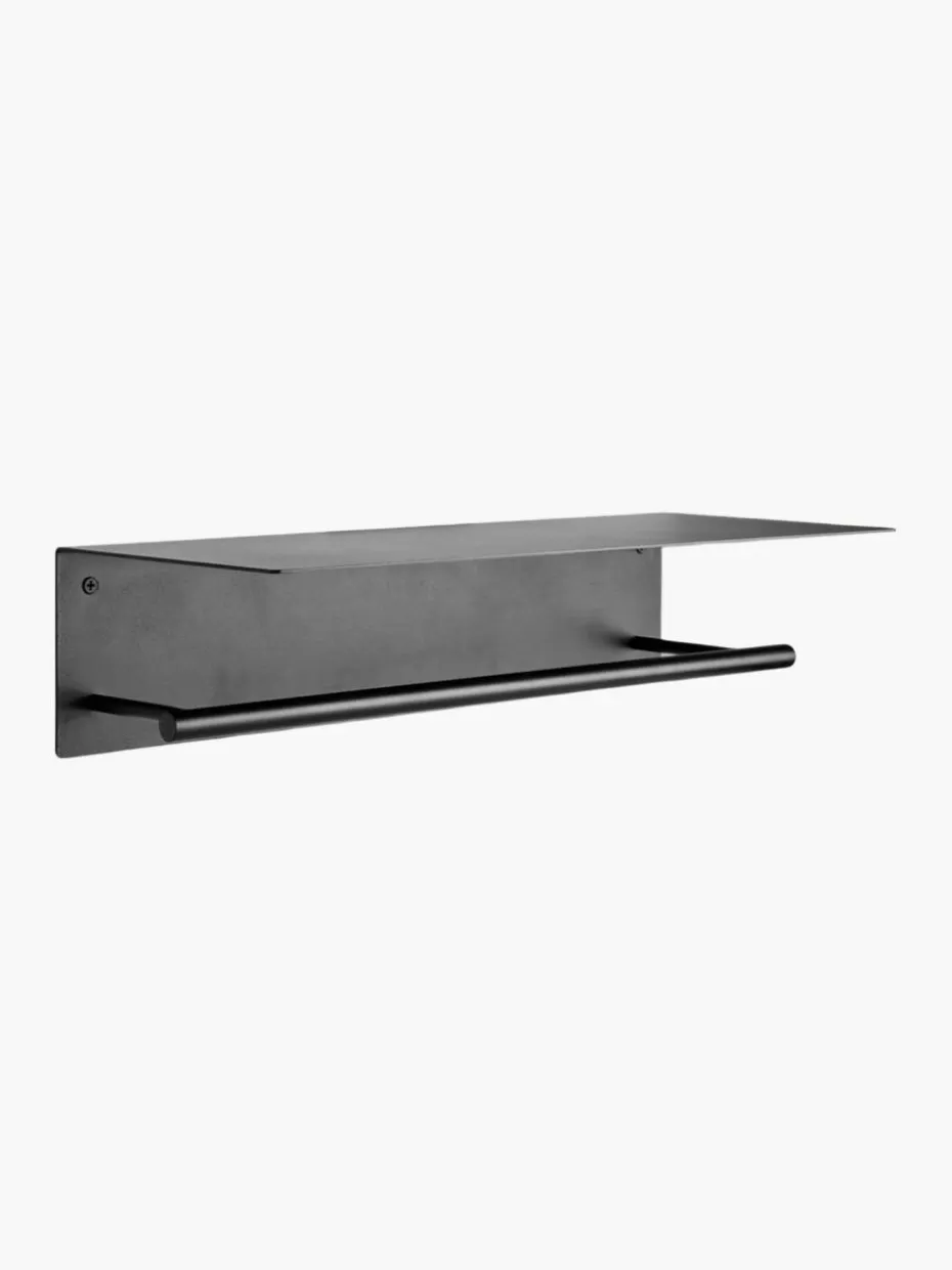 Handtuchhalter-ferm LIVING Wand-Handtuchhalter Dora Schwarz, matt