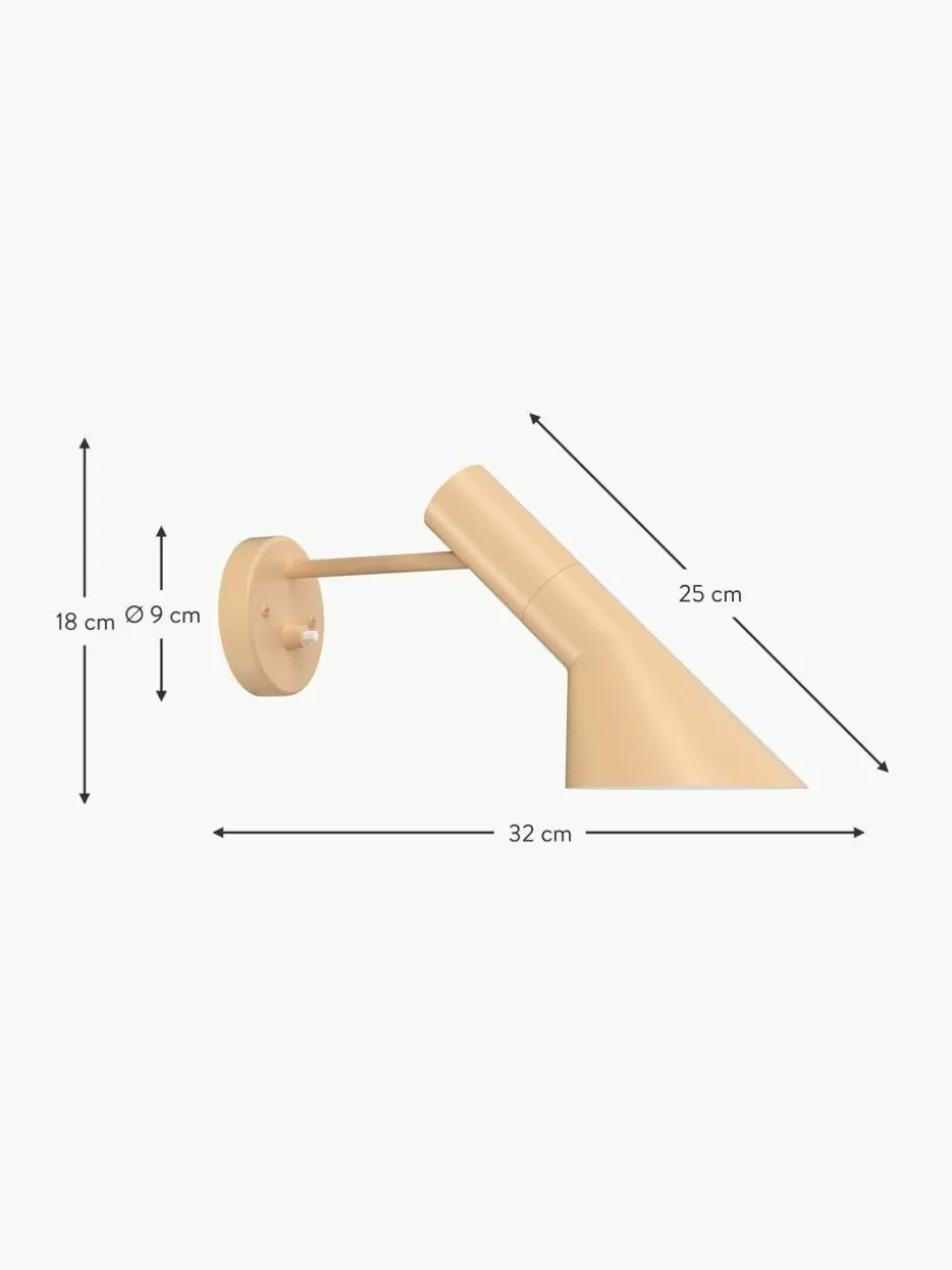 Wandstrahler-Louis Poulsen Wandleuchte AJ Hellbeige