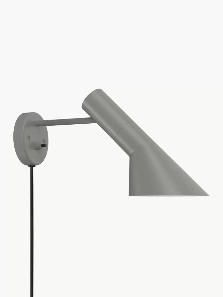 Wandstrahler-Louis Poulsen Wandleuchte AJ mit Stecker Grau
