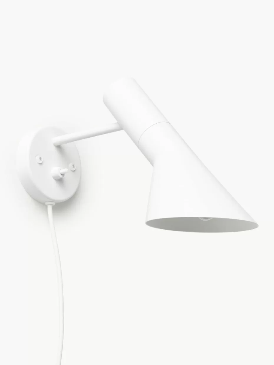 Wandstrahler-Louis Poulsen Wandleuchte AJ mit Stecker Weiß