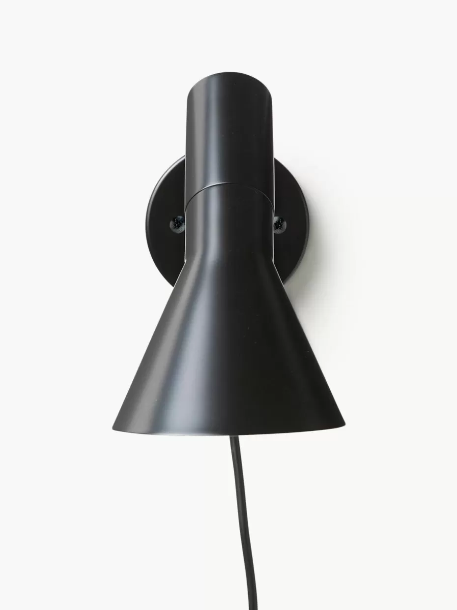 Wandstrahler-Louis Poulsen Wandleuchte AJ mit Stecker Schwarz