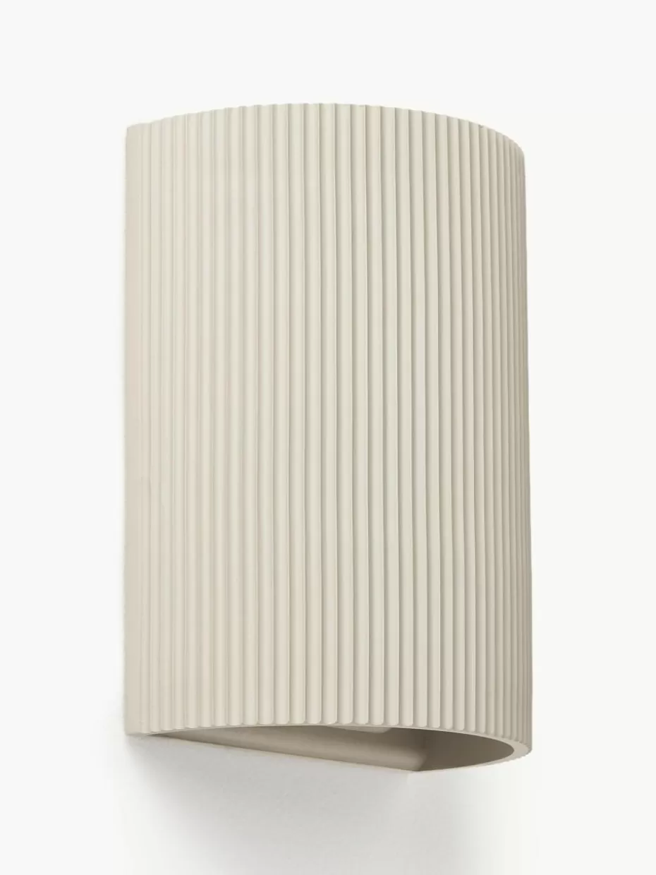 Up- & Downlights-Westwing Collection Wandleuchte Hilko Greige