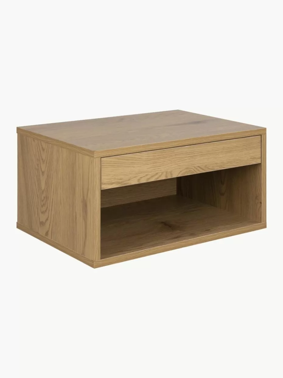 Nachttische-Westwing Wand-Nachttisch Cholet mit Schublade Holz