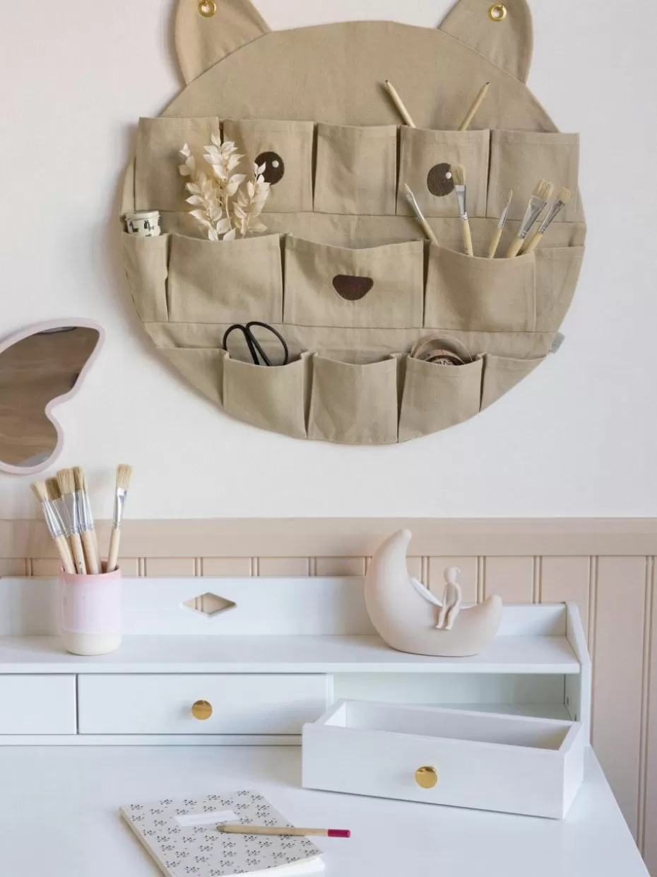 Aufbewahrung-Cam Cam Copenhagen Wandorganizer Bear aus Bio-Baumwolle