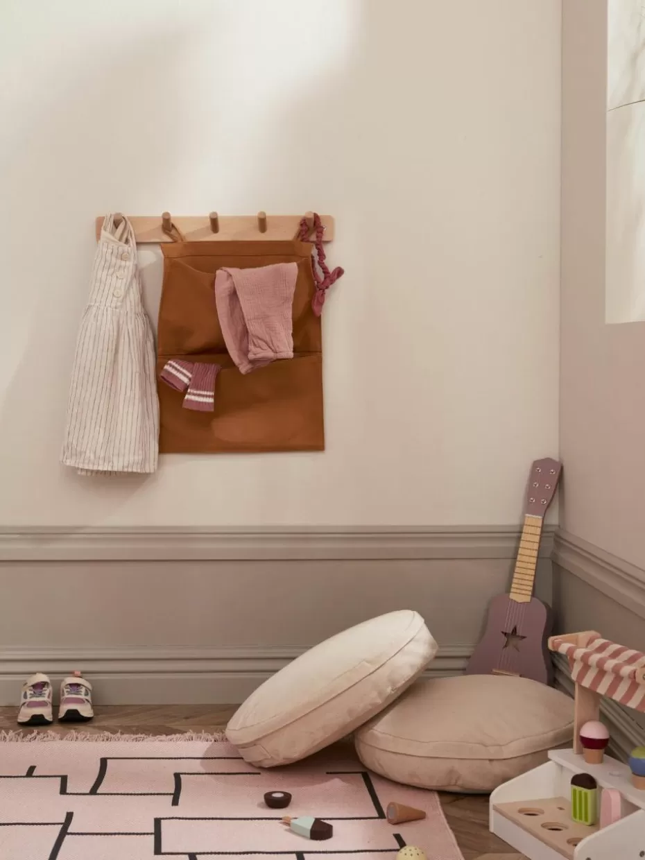 Aufbewahrung-Kid's Concept Wand-Organizer Storage aus Baumwolle Hellbraun