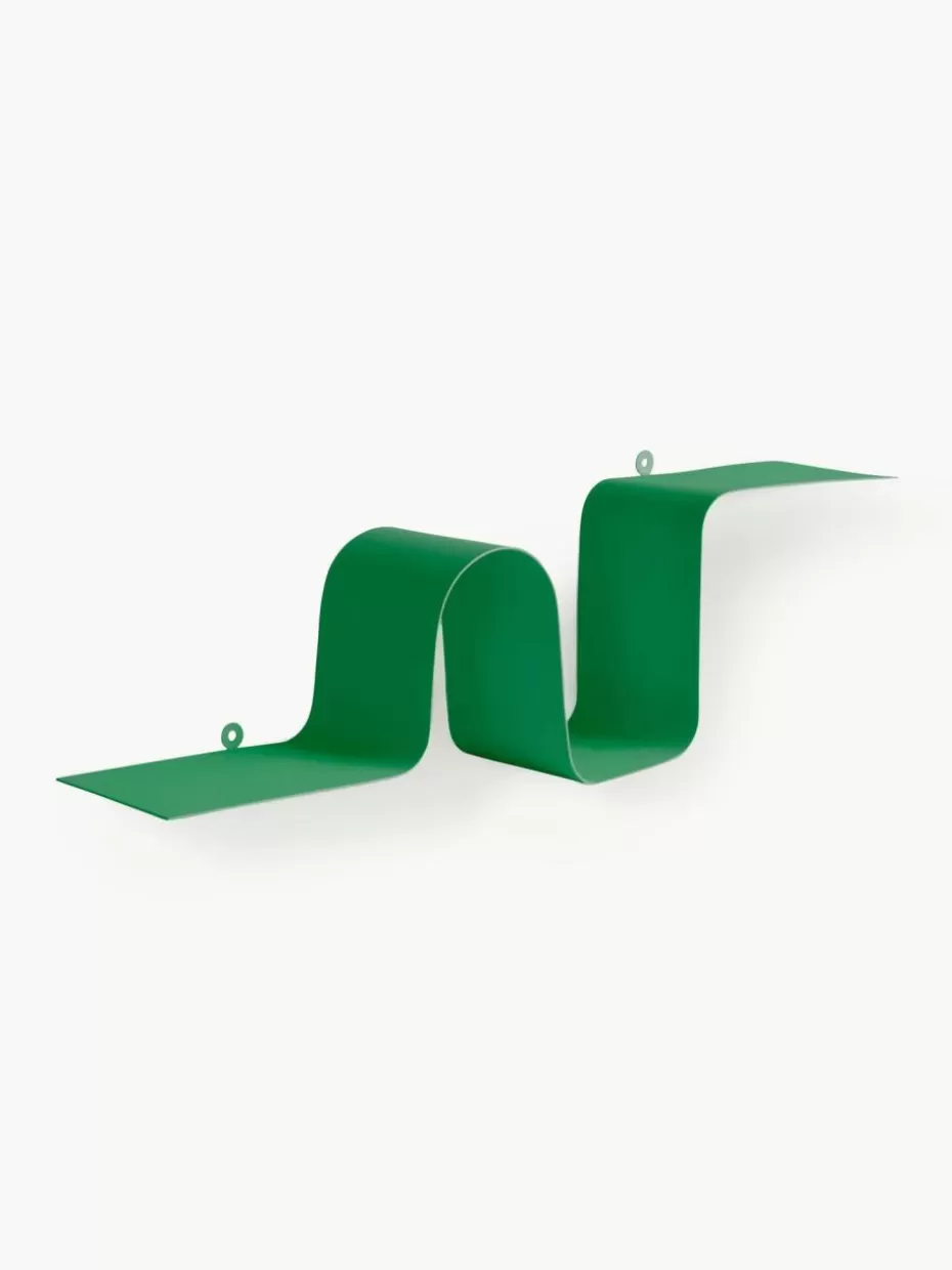 Regale-Jotex Wandregal Caterpillar aus Metall Grün, matt