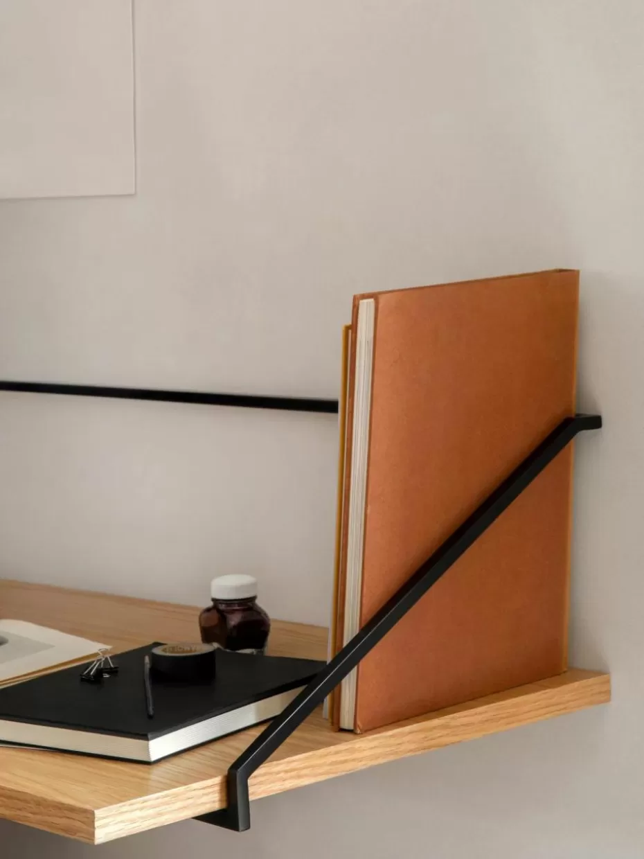 Schreibtische-Audo Copenhagen Wand-Schreibtisch Rail aus Holz und Metall