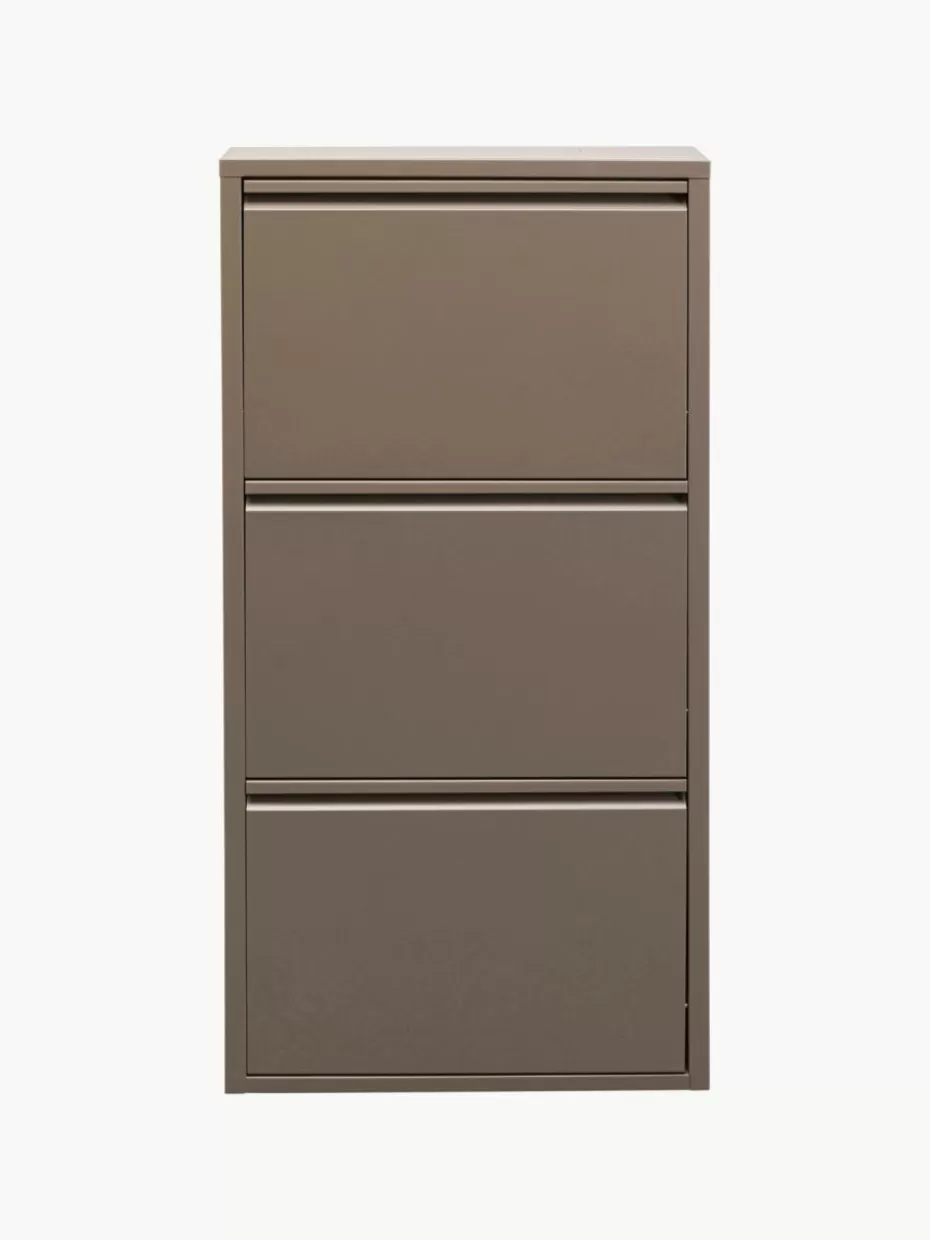 Schuhschränke & Schuhregale-Kare Design Wand-Schuhschrank Caruso mit Klappfächern Taupe