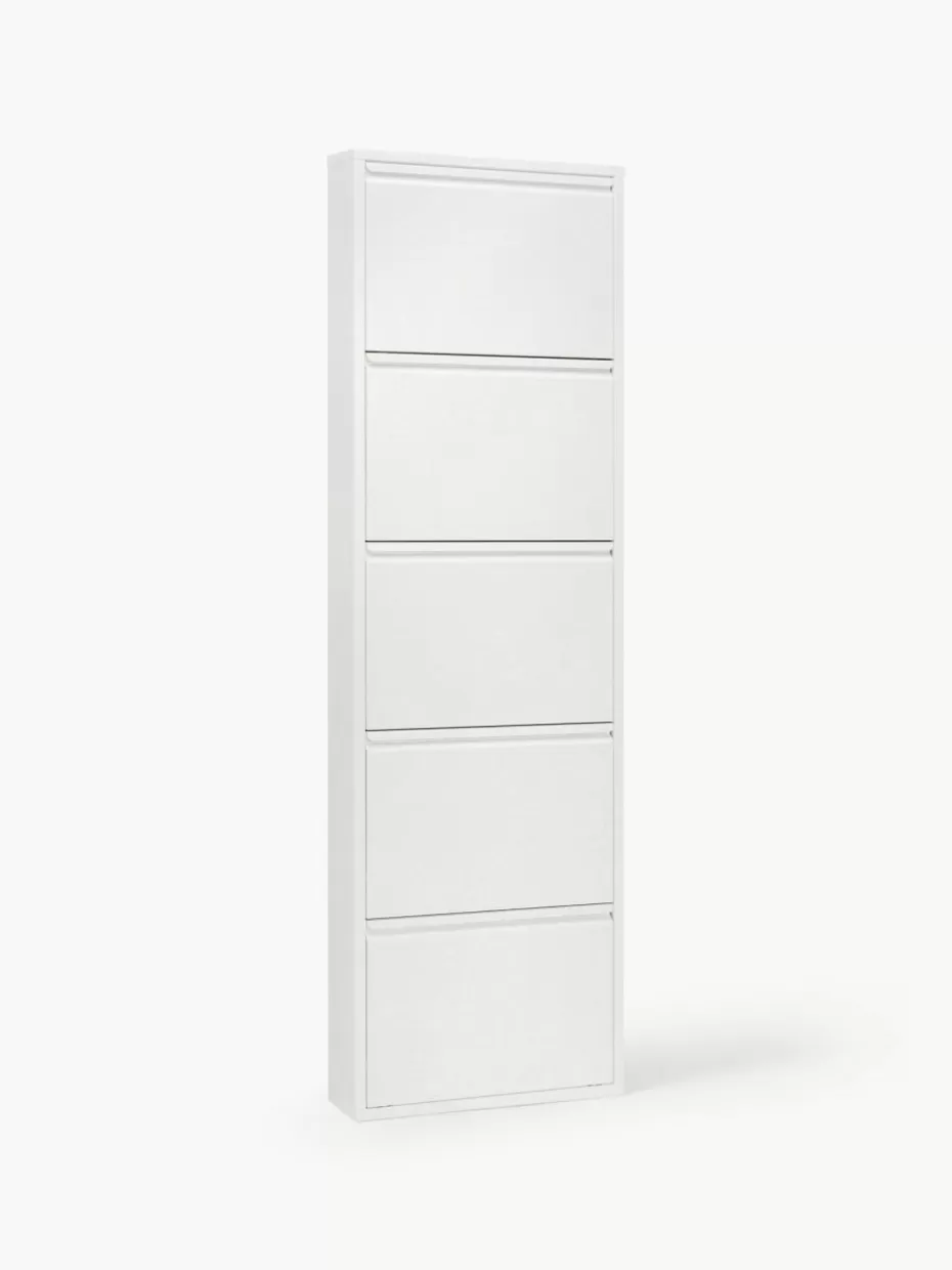 Schuhschränke & Schuhregale-Kare Design Wand-Schuhschrank Caruso mit Klappfächern Weiß