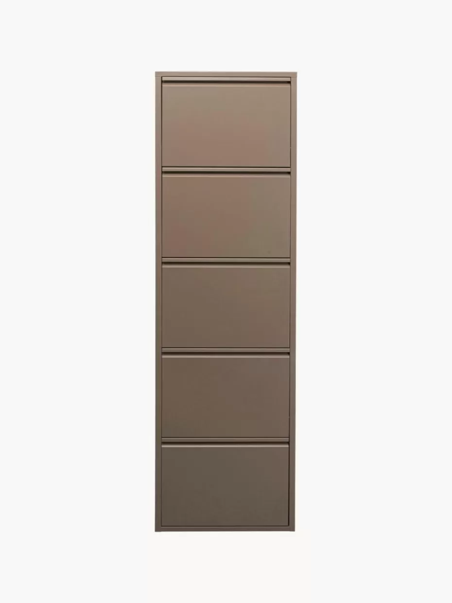 Schuhschränke & Schuhregale-Kare Design Wand-Schuhschrank Caruso mit Klappfächern Taupe